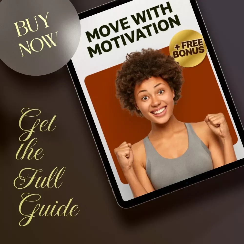 Move With Motivation | Fitness Motivation Guide | How to Stay Motivated to Work Out Regularly | Digital Download eBook & Checklist for Consistent Workouts