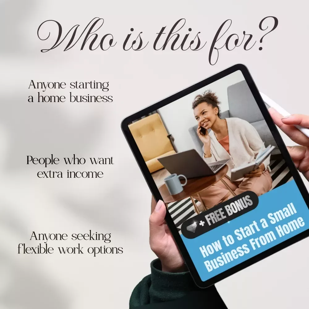 How to Start a Small Business From Home Guide | Step-by-Step Digital Download for Beginners