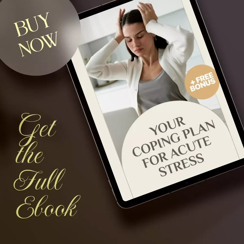 Your Coping Plan for Acute Stress | Ebook for Mental Wellness, Coping Plans for Acute Stress, Practical Techniques & AI Tools