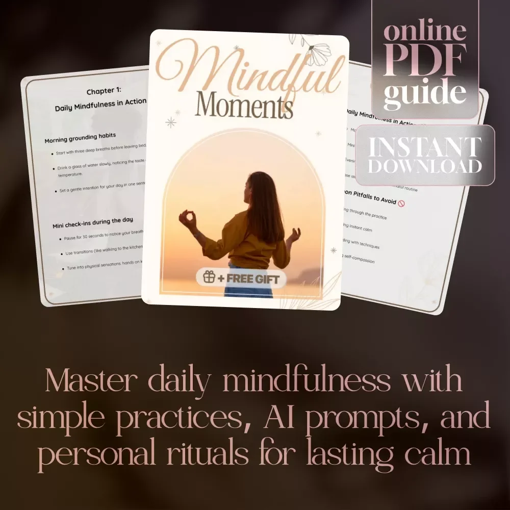 Mindful Moments: Your Complete Guide to Daily Mindfulness, AI Prompts, and Practical Rituals