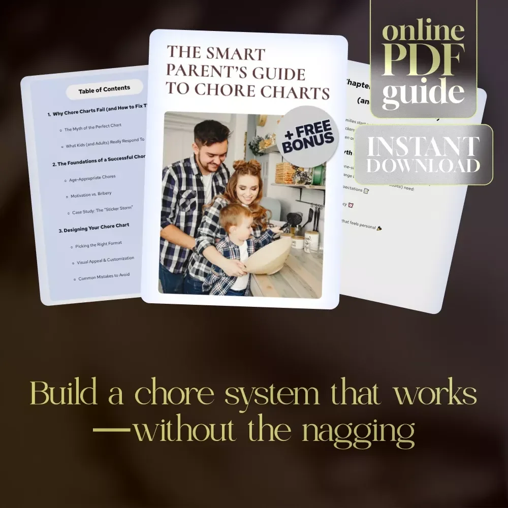 The Smart Parent’s Guide to Chore Charts | Digital Ebook for Creating a Chore Chart That Works | Family Chore System & Routine Planner