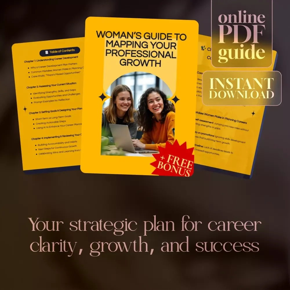 Woman’s Guide to Mapping Your Professional Growth | Digital Download | Career Development Plan Workbook for Women