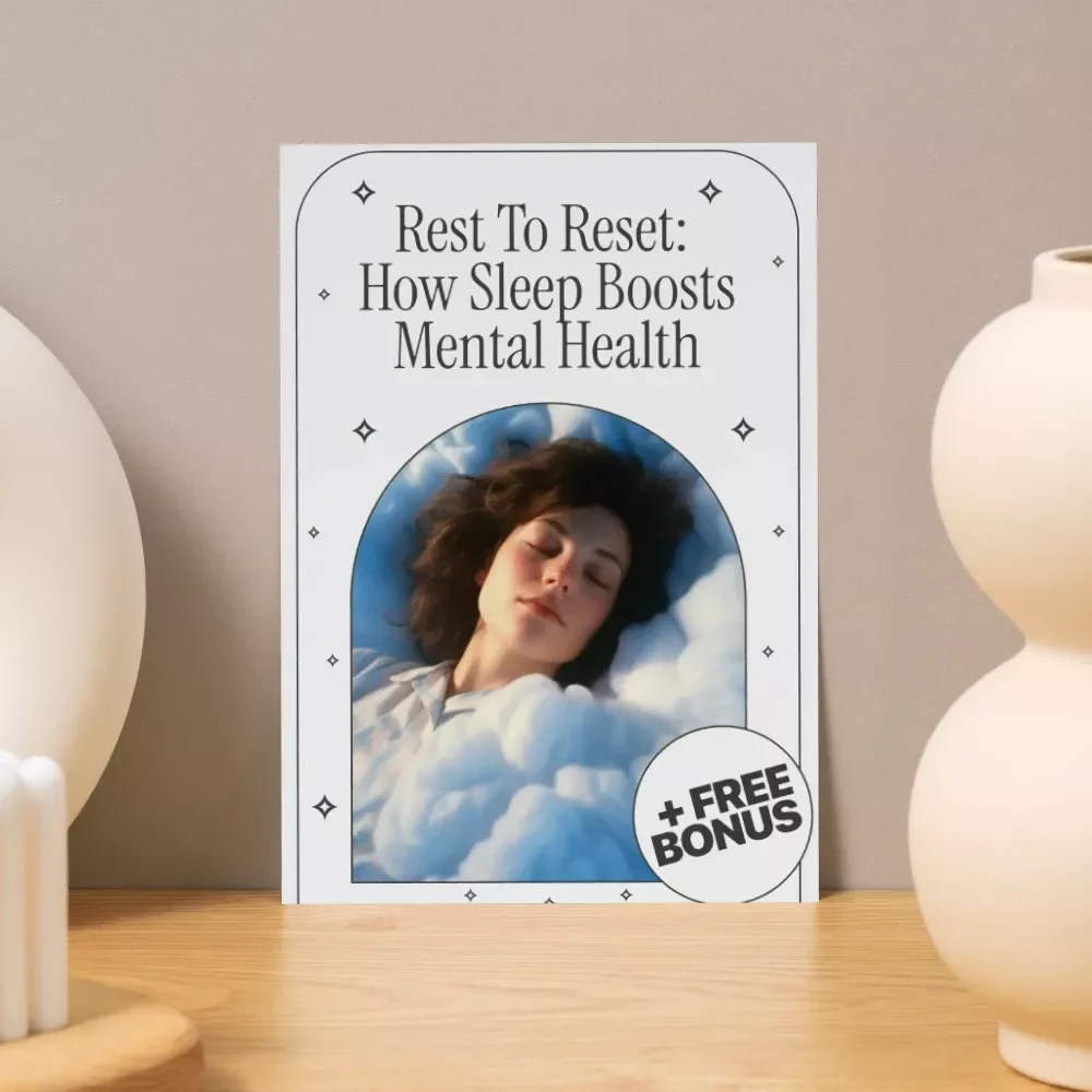 Rest to Reset: How Sleep Boosts Mental Health | Digital eBook Guide for Better Sleep, Stress Relief, and Mental Wellness | Sleep Routine, Checklist & Lifestyle Tips Download