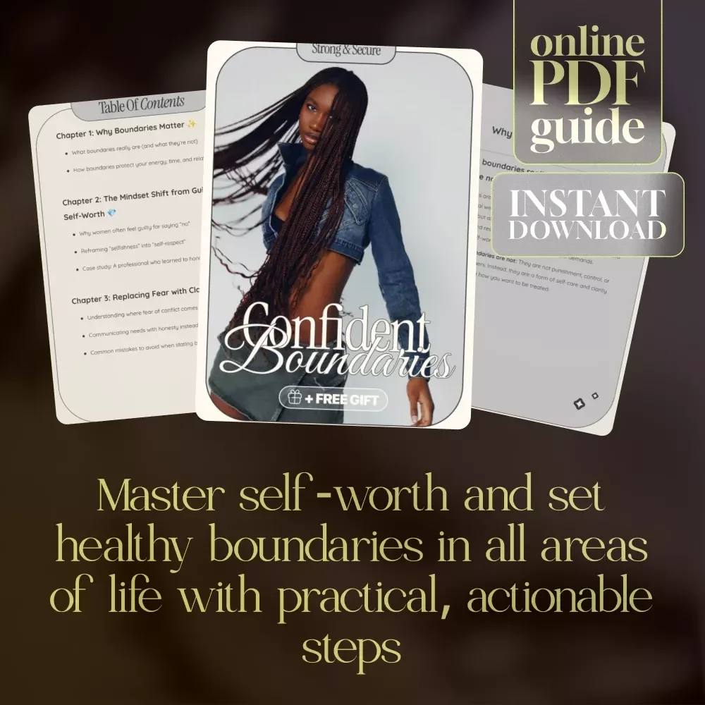 Strong & Secure: Confident Boundaries eBook – Master Self-Worth, Set Healthy Boundaries, & Thrive