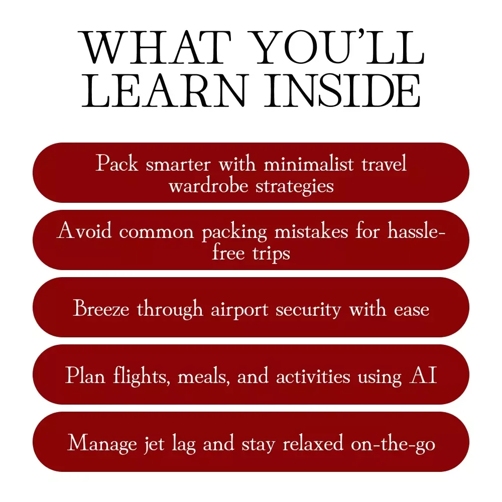 Jet-Set Smooth: Stress-Free Travel Hacks for Effortless Journeys | Travel Guide, eBook, Checklist