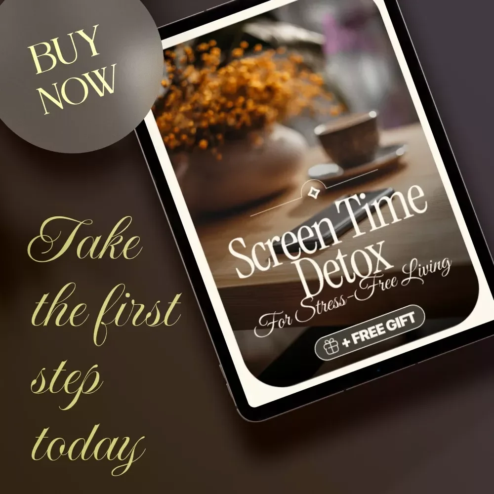 Screen Time Detox for Stress-Free Living | Digital Checklist to Set Daily Screen Time Limits to Reduce Stress