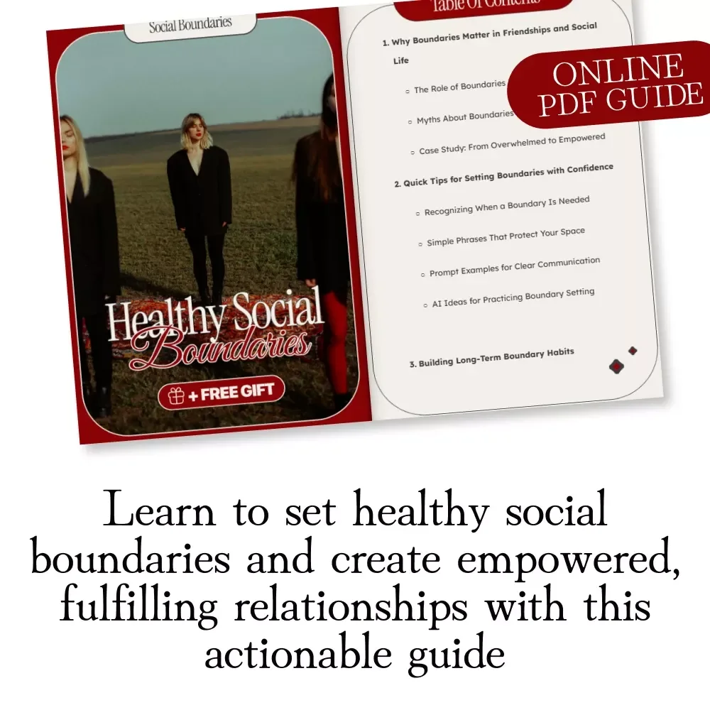 Healthy Social Boundaries: The Ultimate Guide to Setting Boundaries in Friendships, Relationships, and Social Life