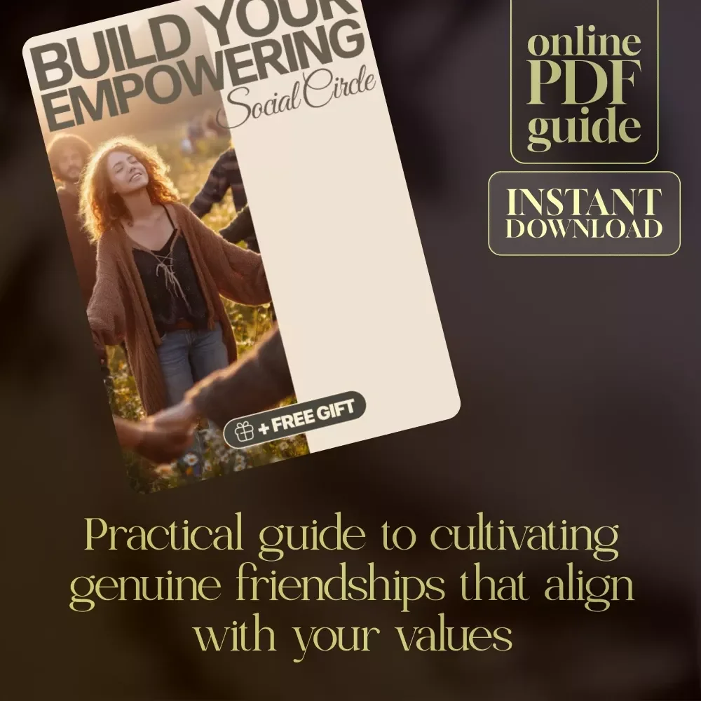 Build Your Empowering Social Circle Checklist | How to Build a Supportive Social Circle Digital Download