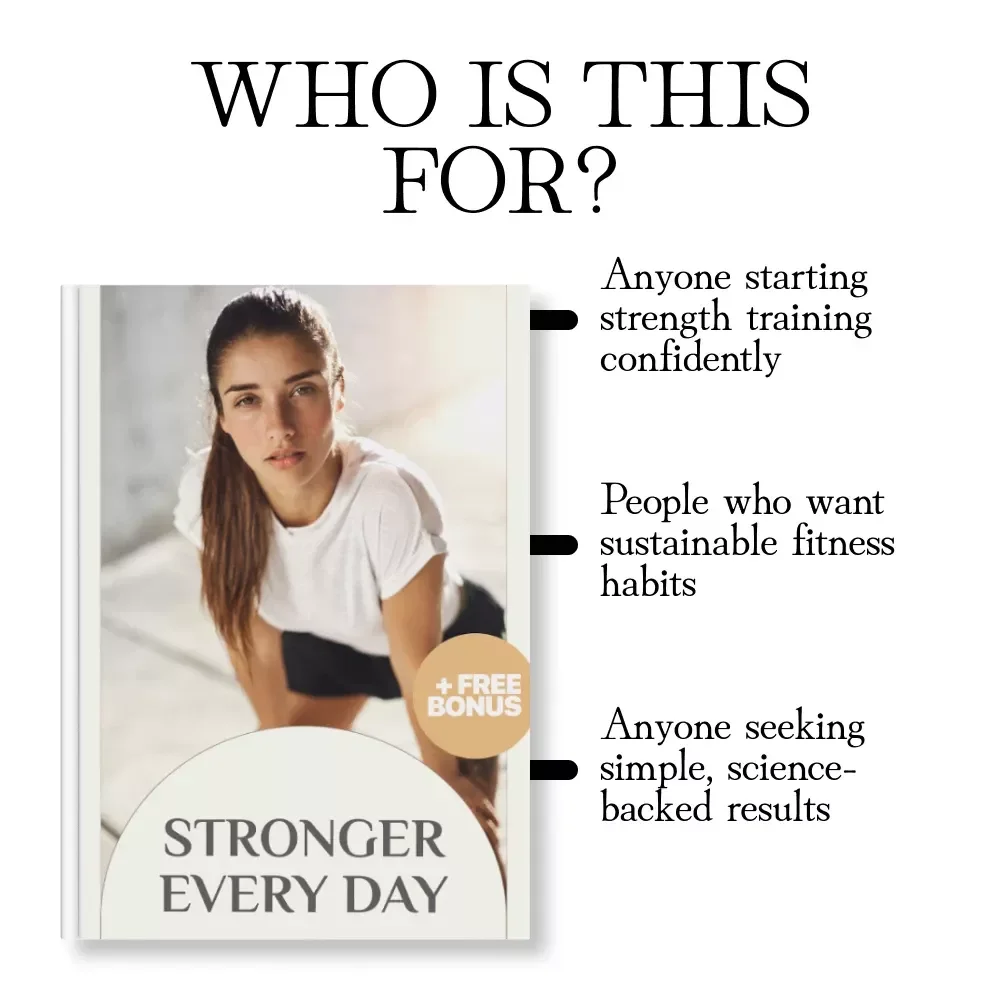 Stronger Every Day | Beginner’s Strength Training eBook | Digital Download Guide, Checklist & Workout Plan for Building Muscle, Confidence & Energy