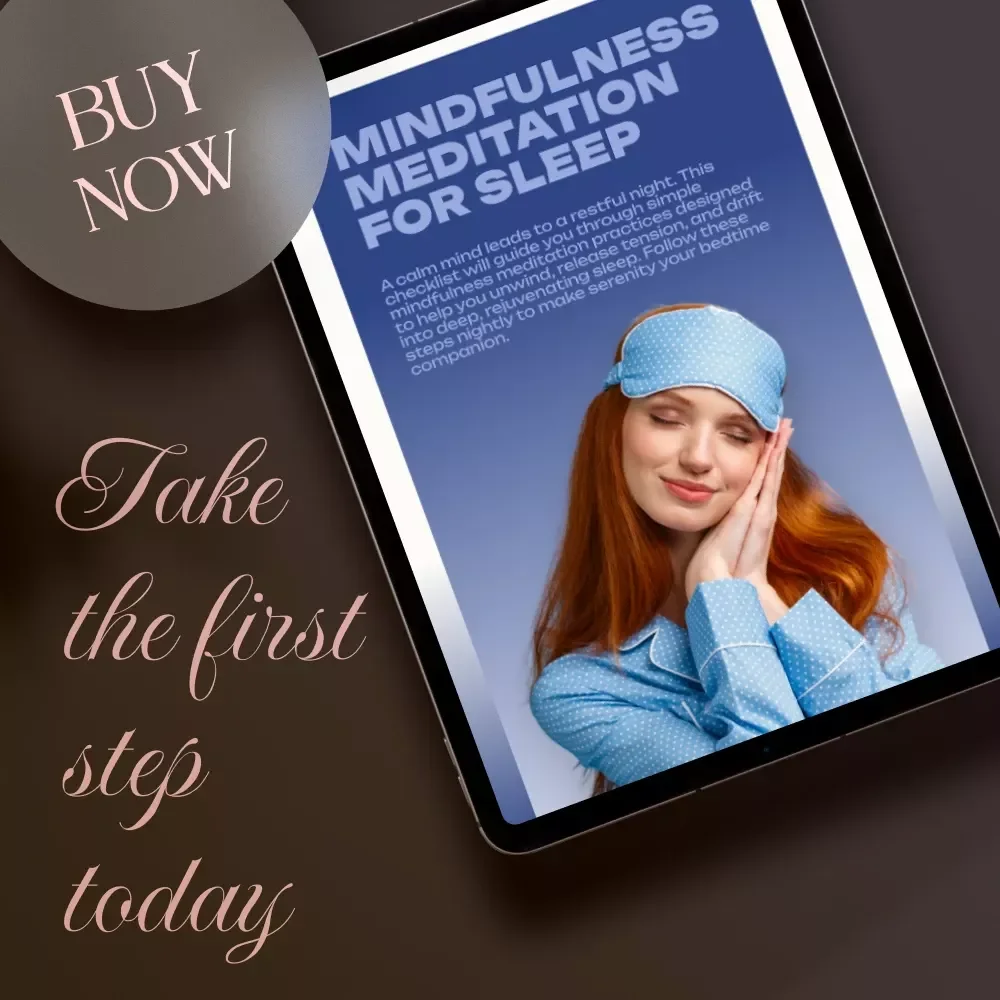Mindfulness Meditation for Sleep | Digital Checklist for Relaxation, Nightly Calm, and Restful Sleep Routine