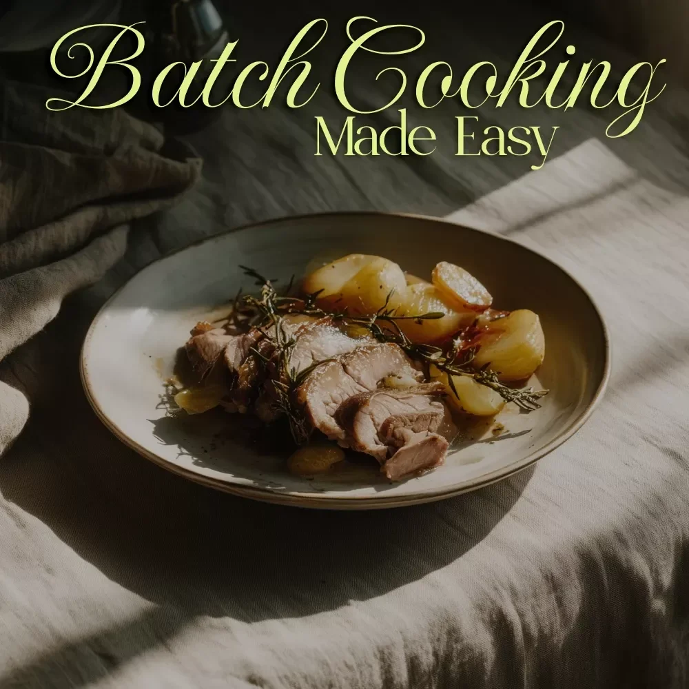 Batch Cooking Made Easy | Printable Kitchen Checklist | Step-by-Step Meal Prep Planner for Stress-Free Weekly Cooking