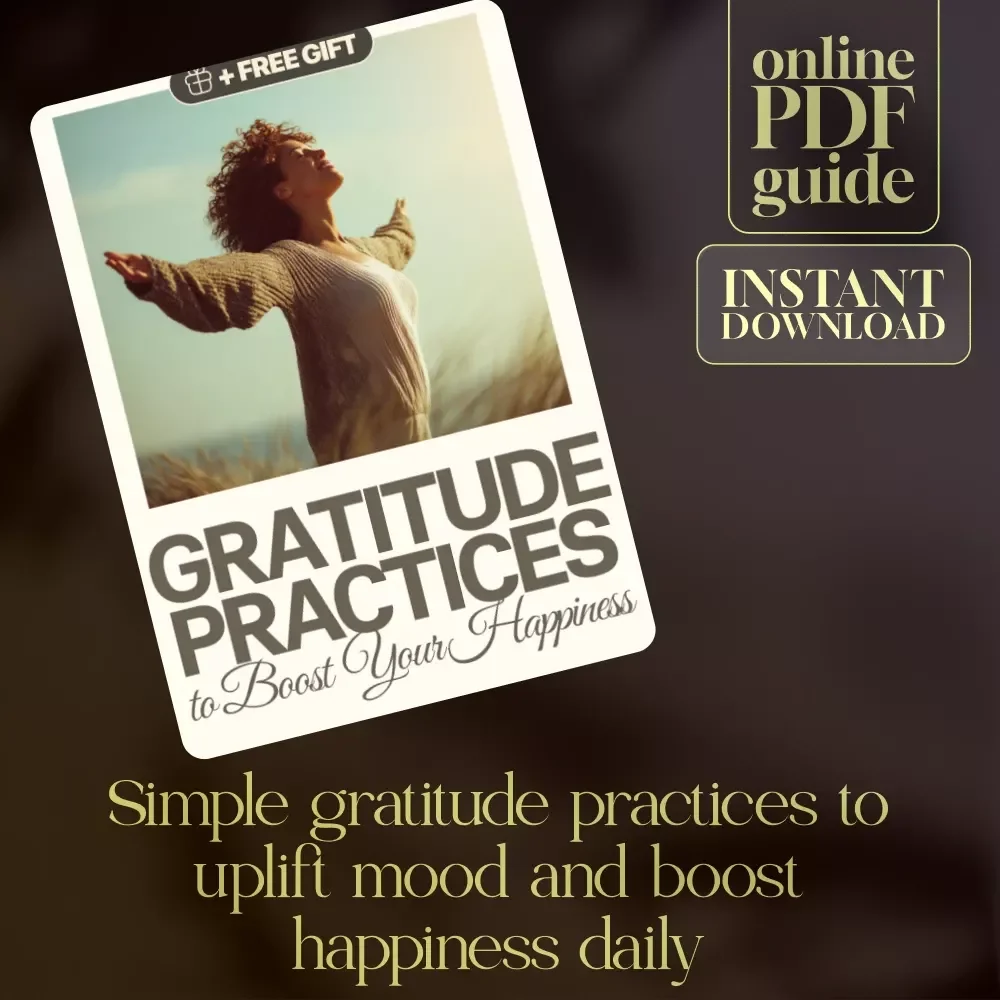 Gratitude Practices to Boost Your Happiness Checklist | Digital Download | How to Practice Gratitude to Enhance Happiness for a Joyful Mindset