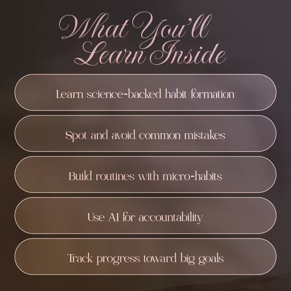 Micro-Habits That Lead to Big Goals | Digital Guide for Micro-Habits for Goal Achievement, Consistency & Progress