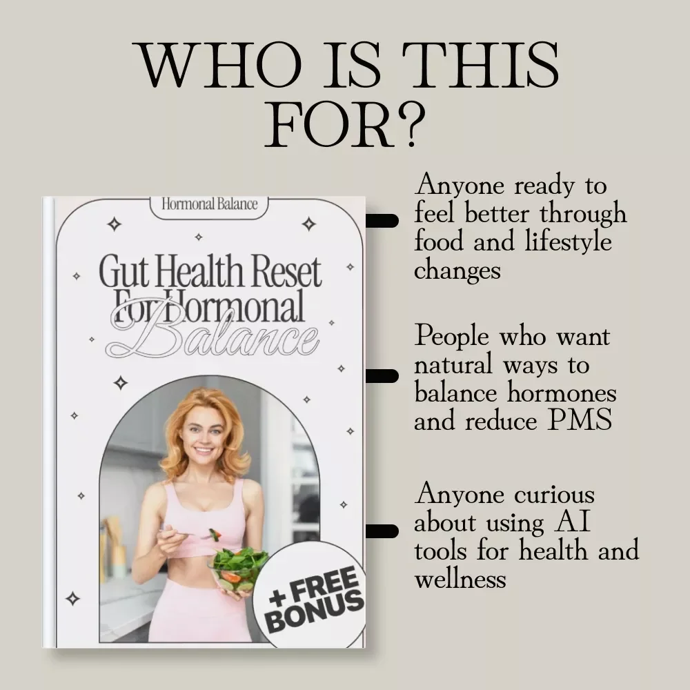 Gut Health Reset for Hormonal Balance | Digital Guide for Women’s Wellness, Hormone Support, Gut-Healing Foods, Meal Plan & Lifestyle Reset