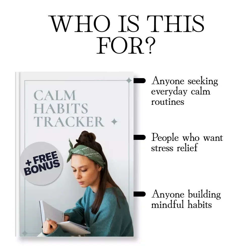 Calm Habits Tracker | Digital Guide & Habit Tracker for Long-Term Calm | Printable eBook, Mindfulness Templates & AI Tools