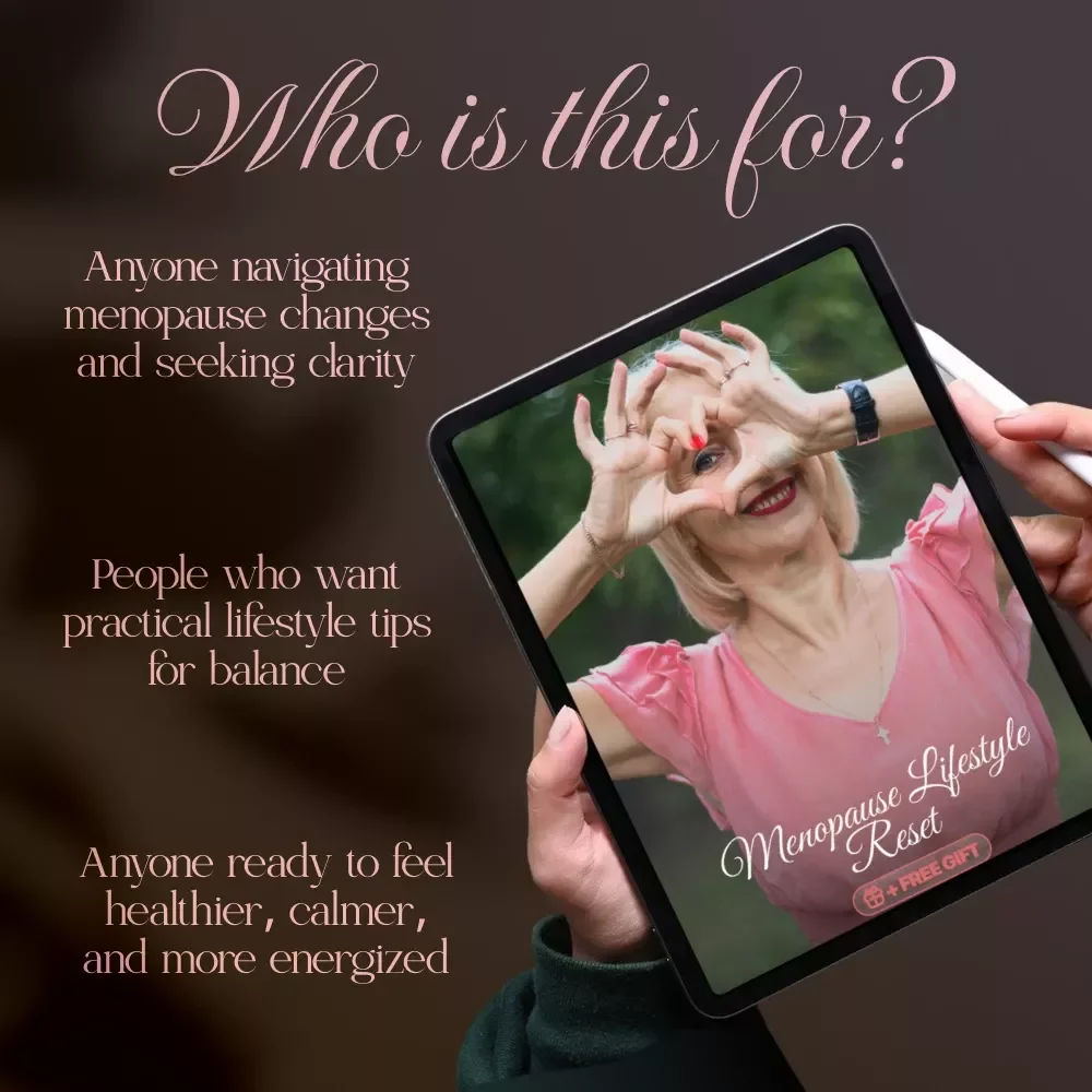 Menopause Lifestyle Reset | Digital Download eBook | Women's Health, Nutrition, Fitness, Sleep & Emotional Wellbeing Guide