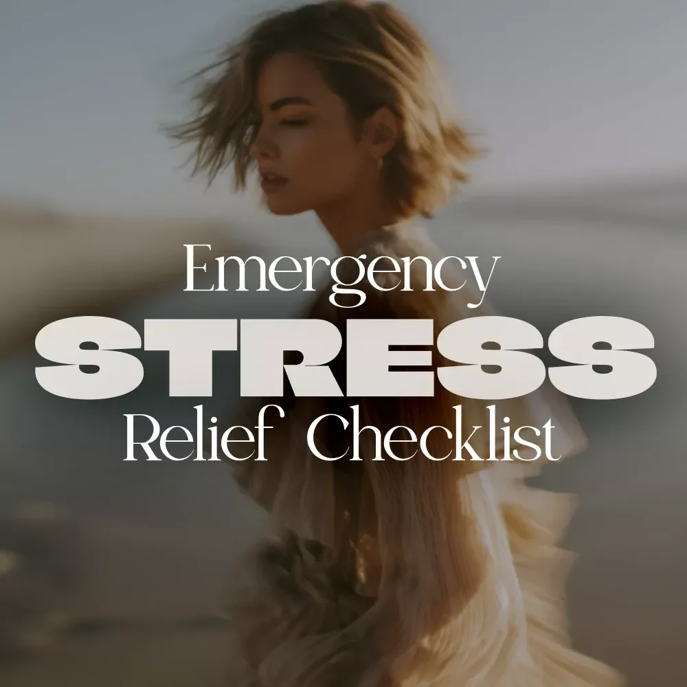 Emergency Stress Relief Checklist | Instant Download Self Care Guide, Anxiety Relief, Mental Health eBook, Relaxation Techniques, Stress Management Digital Printable