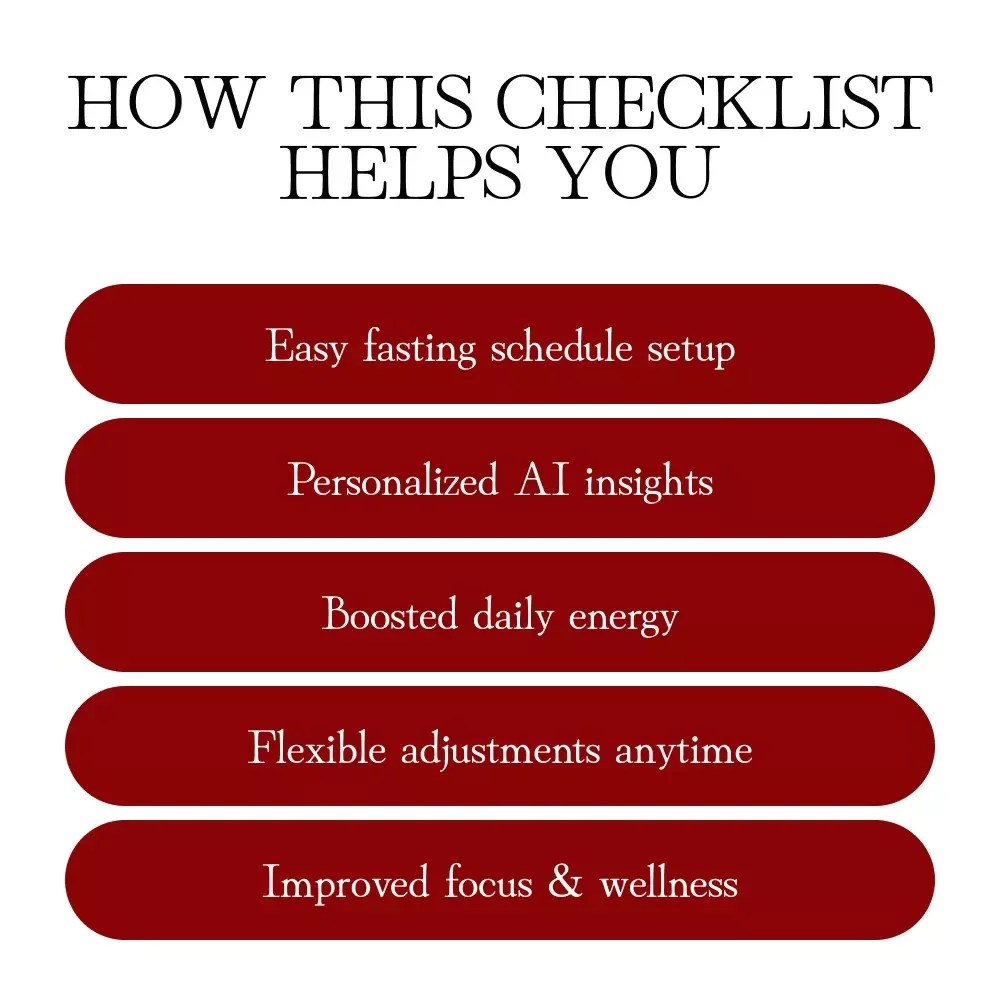 Intermittent Fasting AI Tracker Checklist | Digital Download Guide, eBook & Printable Wellness Planner for 16:8, 18:6, Keto, Weight Loss, Energy & Focus