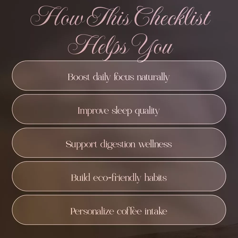 Is Coffee Good for You Checklist | Digital Download Wellness Guide | Healthy Coffee Habits, Caffeine Balance, Brain Boost & Sustainable Coffee Lifestyle