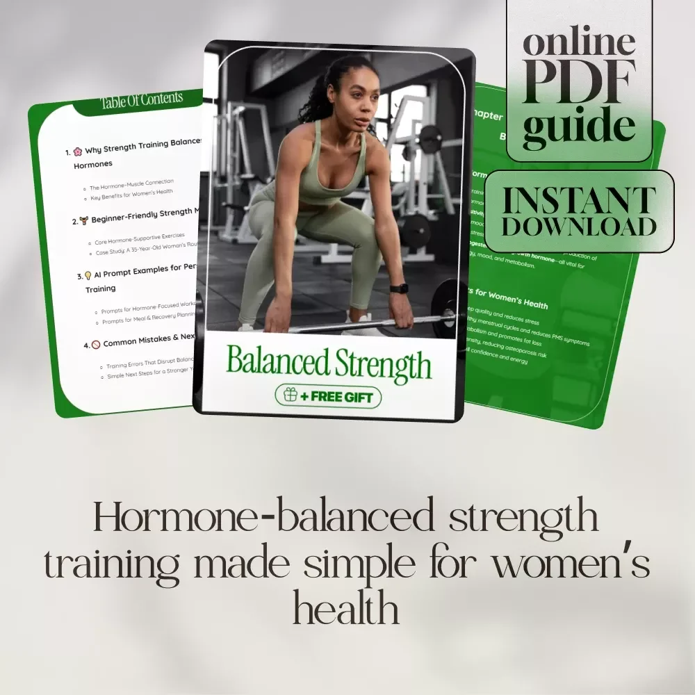 Balanced Strength | Strength Training for Hormone Balance | Women’s Health Digital Guide, eBook & Checklist