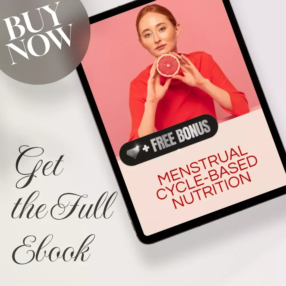 Menstrual Cycle-Based Nutrition | Hormone Health eBook, Women’s Wellness Guide, Digital Download for Balanced Energy, PMS Relief & Cycle-Aware Eating