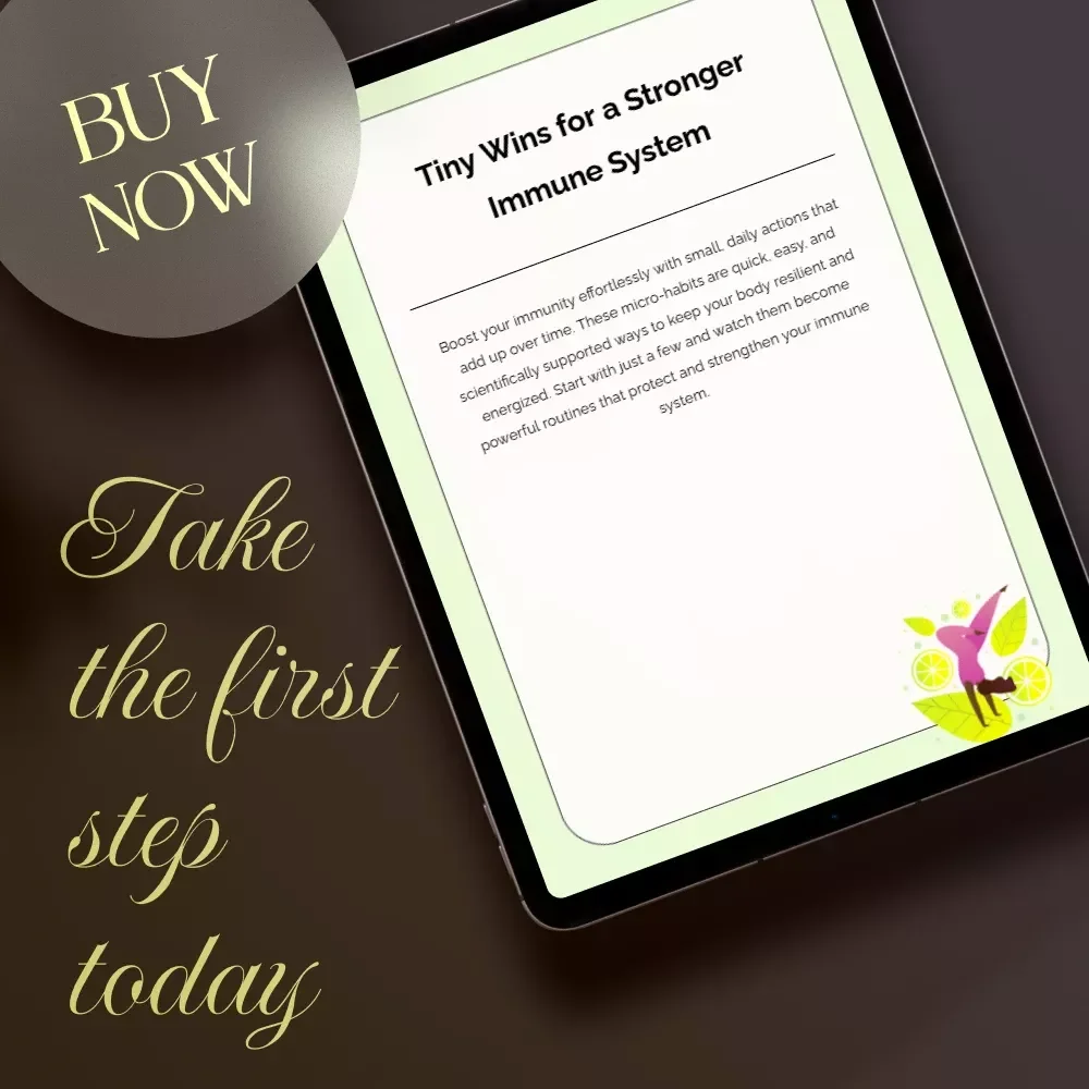 Tiny Wins for a Stronger Immune System | Wellness Checklist with Simple Micro-Habits for Immune Support | Digital Download for Everyday Health