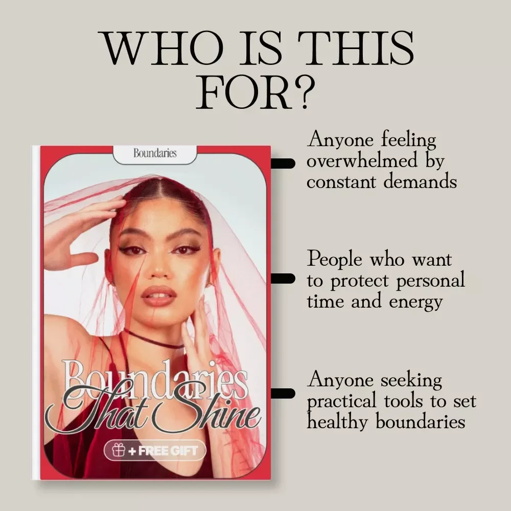 Boundaries That Shine | Daily Habits for Strong Boundaries Self-Care Guide for Women, Digital Download