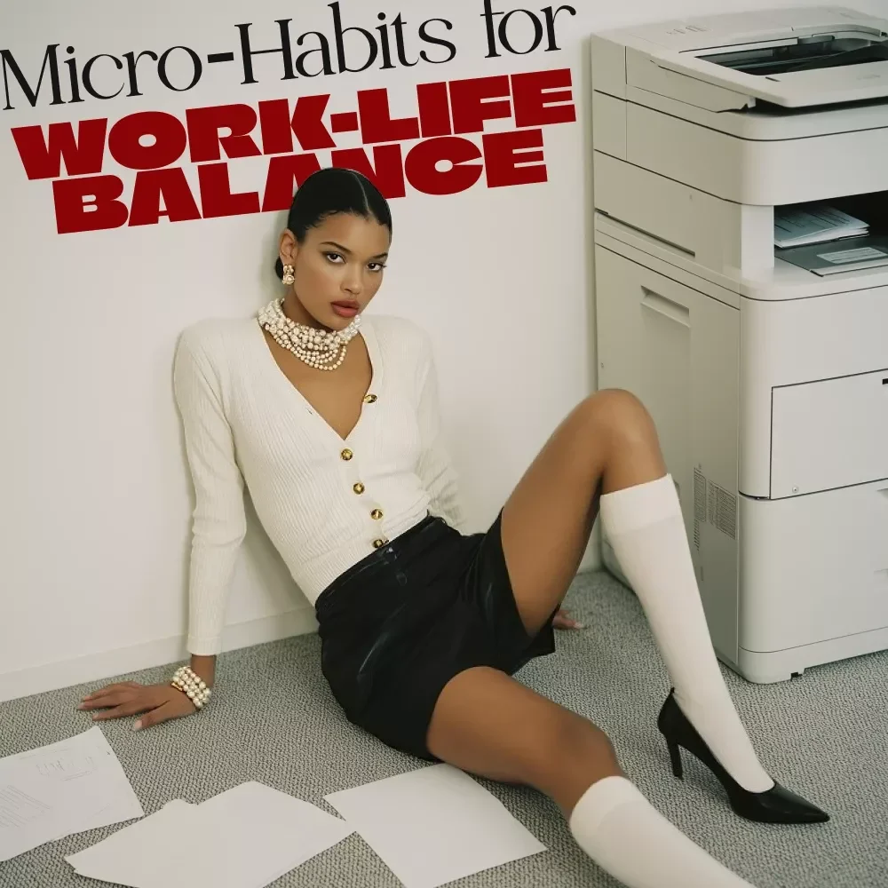 Micro-Habits for Work-Life Balance Checklist | Daily Digital Download for Productivity, Wellness & Stress Relief