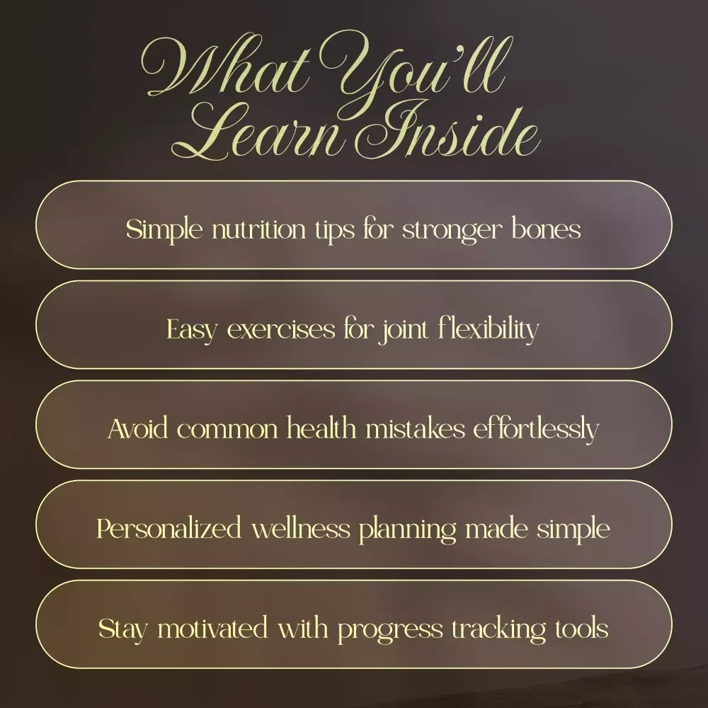 Strong & Graceful: A Women’s Guide to Lifelong Joint & Bone Health | Digital Download eBook, Nutrition, Exercise, Wellness Checklist for Women