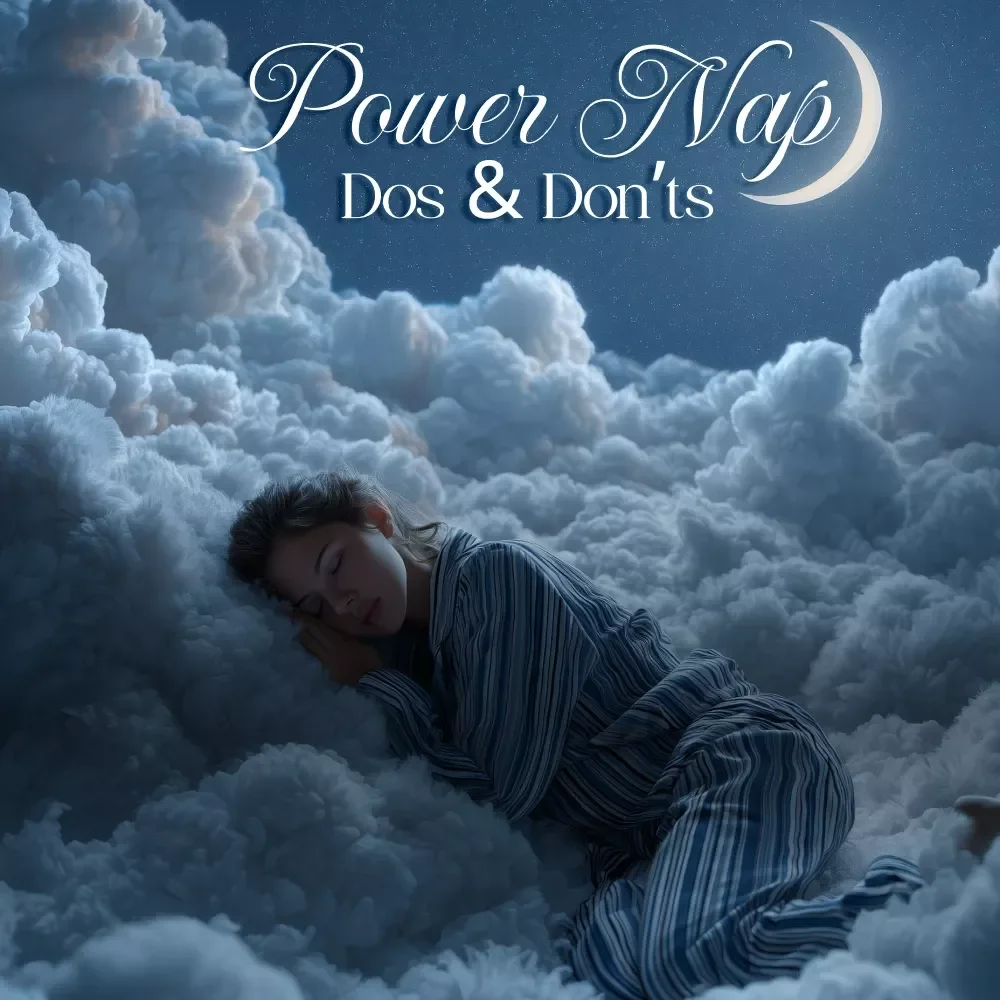 Power Nap Dos & Don’ts | Digital Guide for Better Sleep, Quick Energy Boost, Rest & Relaxation, Self-Care eBook, Healthy Habits Checklist Download