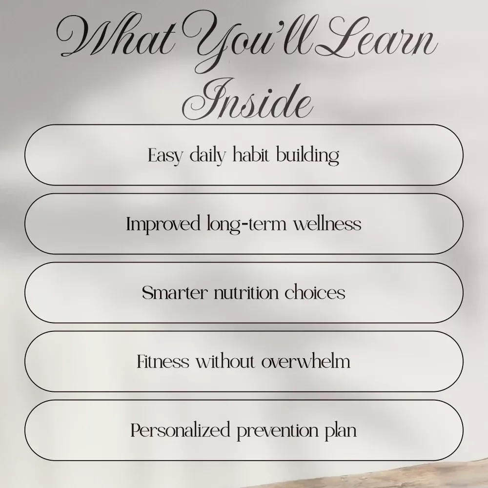 Preventative Health Routines for a Stronger Future | Wellness eBook | Digital Download Guide for Daily Habits, Longevity & Healthy Living