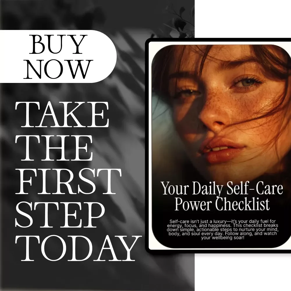 Your Daily Self-Care Power Checklist | Self-Care Daily Checklist Printable Wellness Routine PDF Download