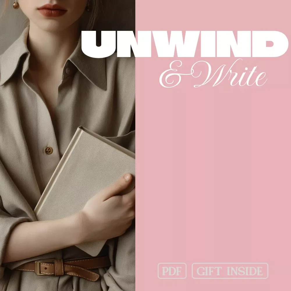 Unwind & Write: A Woman’s Guide to Journaling for Stress Relief | Digital Download Guide with Journaling Prompts for Stress Release