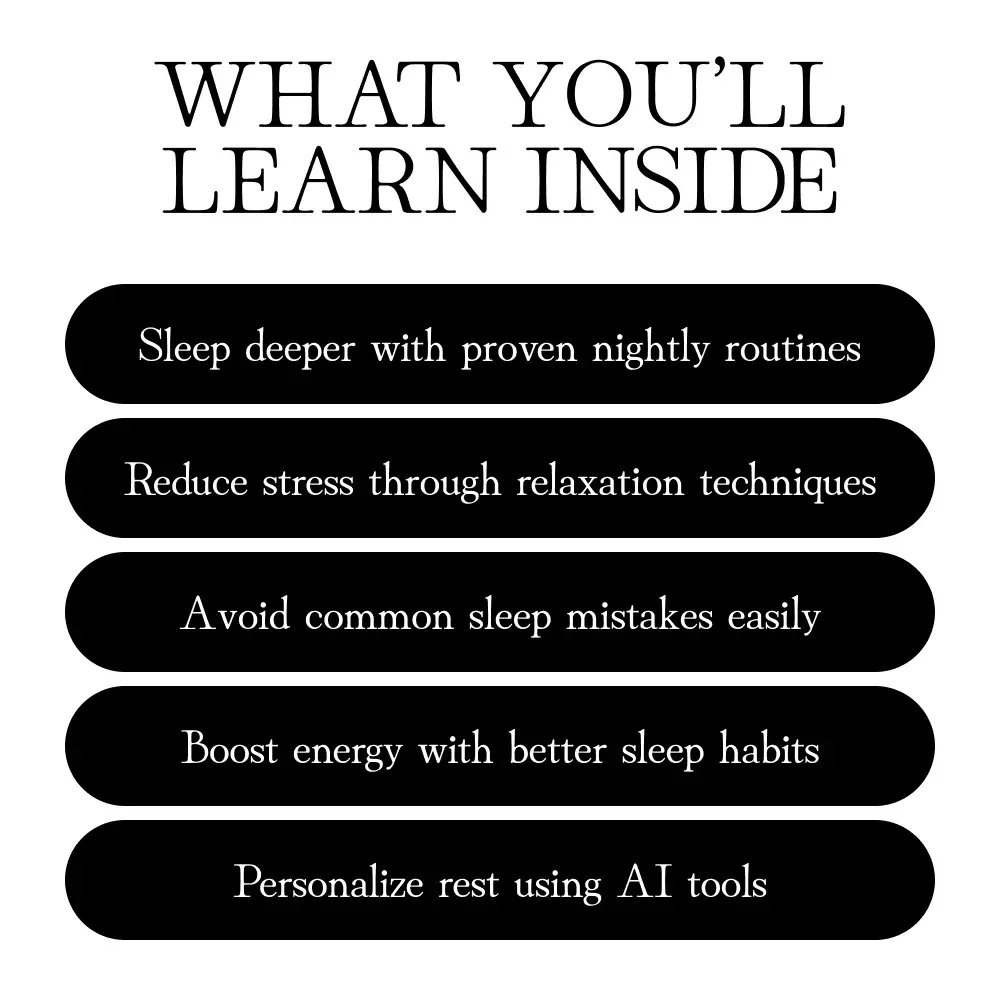 Stress Recovery Through Better Sleep | Sleep Hygiene eBook, Relaxation Guide, Mindfulness & Wellness Digital Download