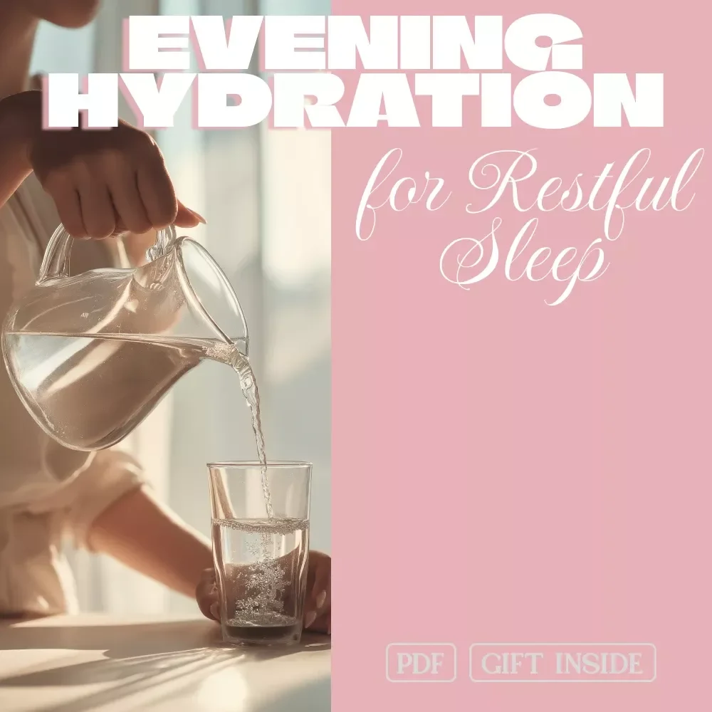 Evening Hydration Checklist for Restful Sleep | Digital Download | Sleep Wellness Guide & Nighttime Routine Planner | Printable eBook for Better Rest | Relaxation & Self-Care Checklist