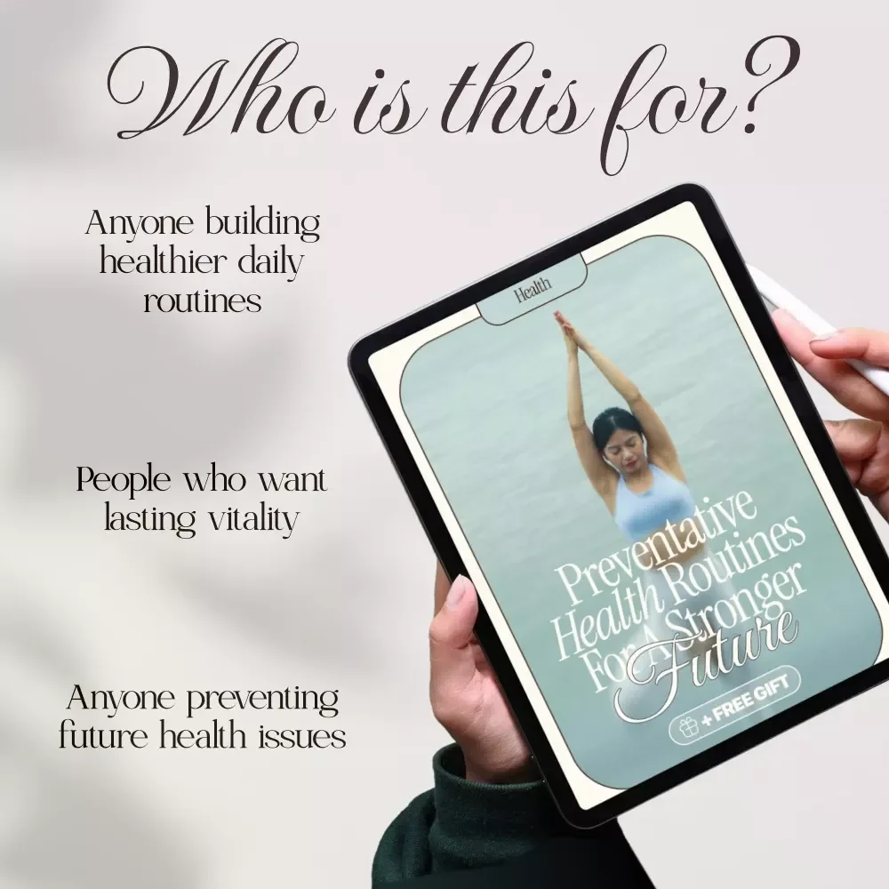 Preventative Health Routines for a Stronger Future | Wellness eBook | Digital Download Guide for Daily Habits, Longevity & Healthy Living