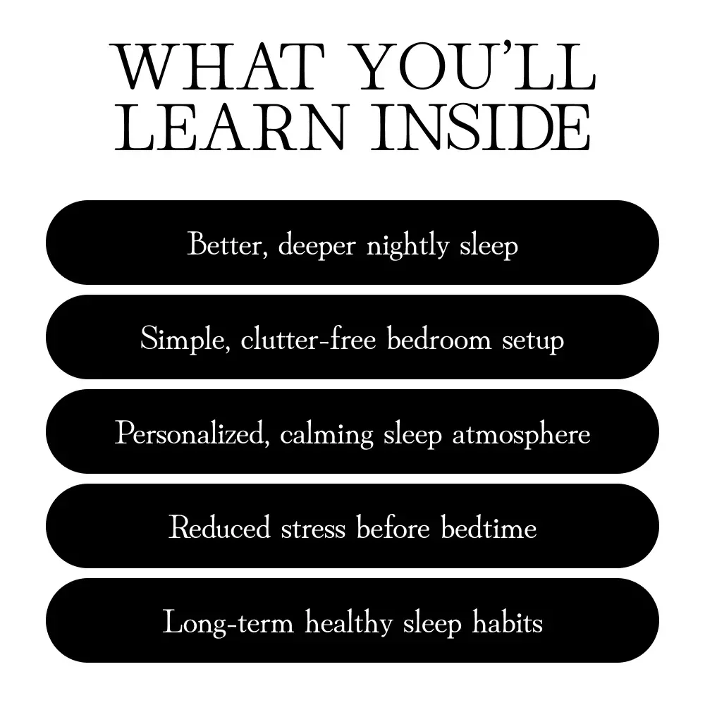 Create a Stress-Free Sleep Environment | eBook Guide to Designing a Calming Bedroom, Reducing Clutter, and Building a Peaceful Nighttime Routine