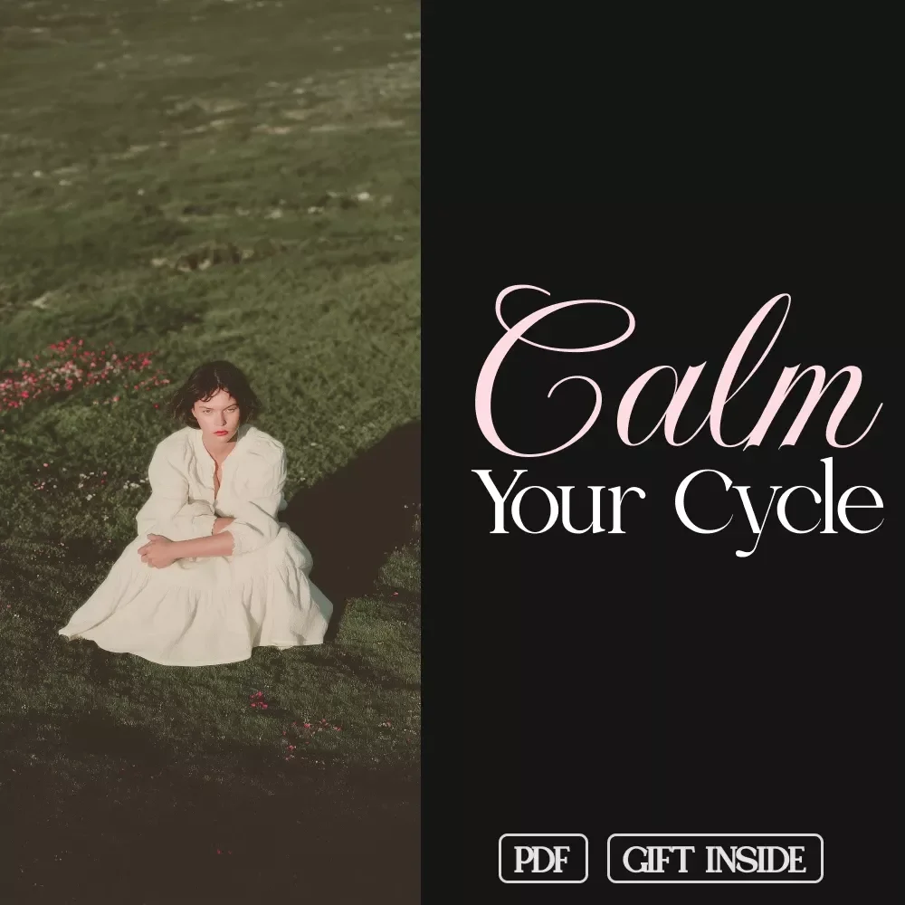 Calm Your Cycle | PMS Relief Guide | Digital Download | Hormone Balance, Nutrition & AI Prompts for Stress Relief, Symptom Tracking & Better Periods
