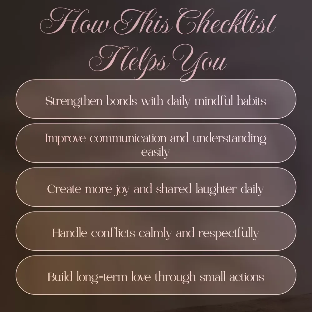 Love That Lasts: Women’s Micro-Habits Checklist | Micro-Habits for Healthy Relationships Digital Download