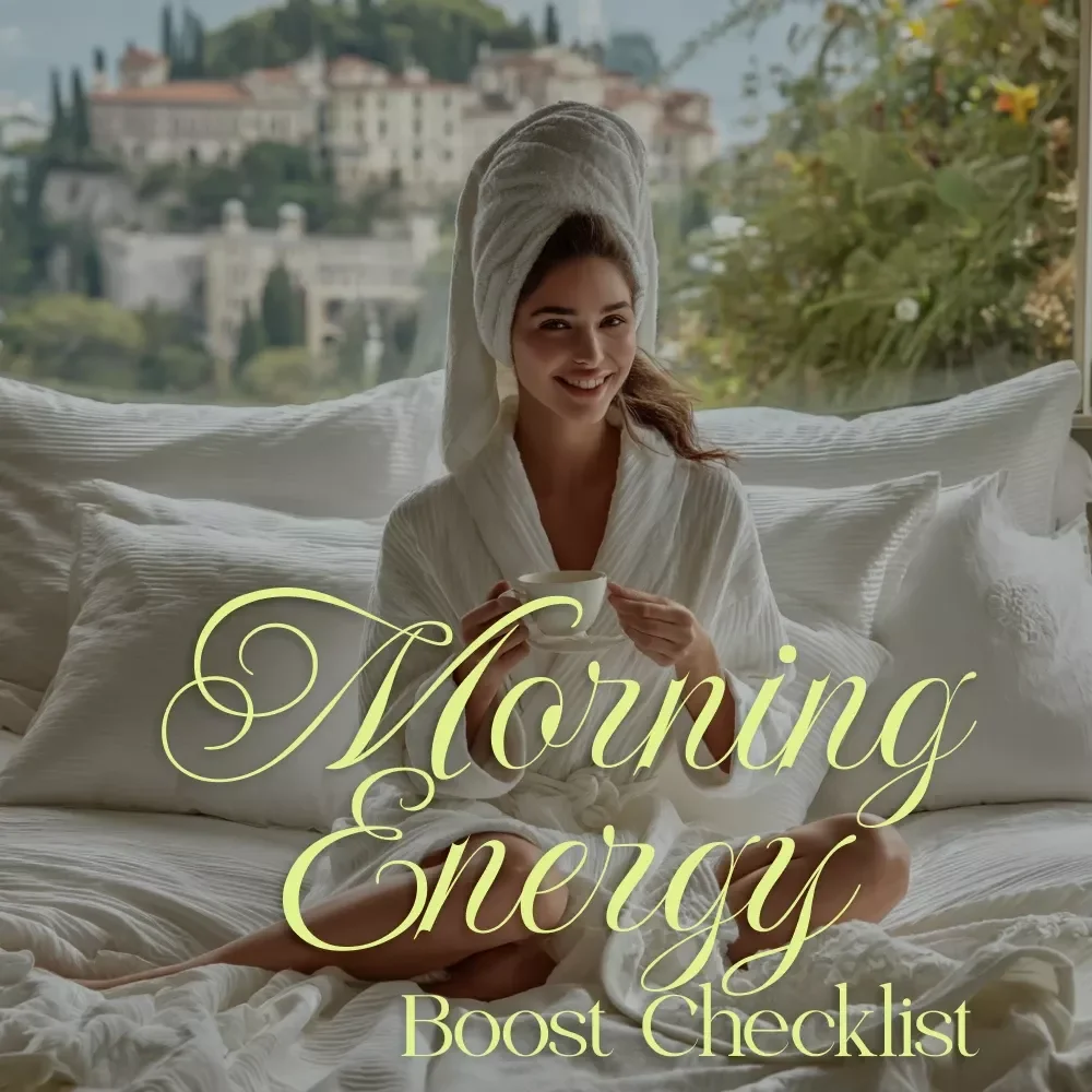Your 5-Minute Morning Energy Boost Checklist | Digital Download Wellness Guide, Daily Routine eBook, Self-Care Morning Ritual Checklist
