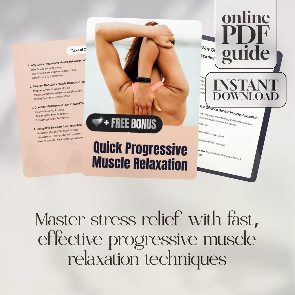 Quick Progressive Muscle Relaxation | Sleep Better Fast | Digital Guide for Stress Relief & Calm Nights