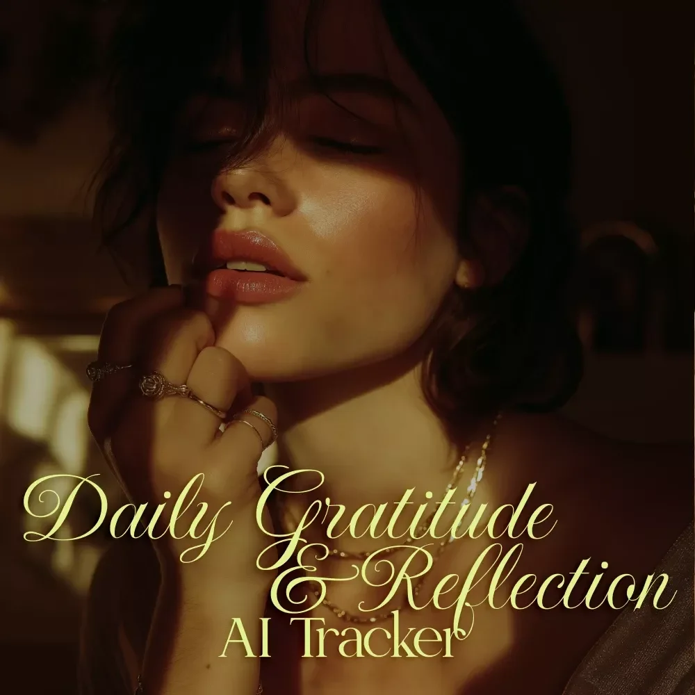 Daily Gratitude & Reflection AI Tracker | Digital Guide for Mindset Growth, Journaling Prompts & Habit Building