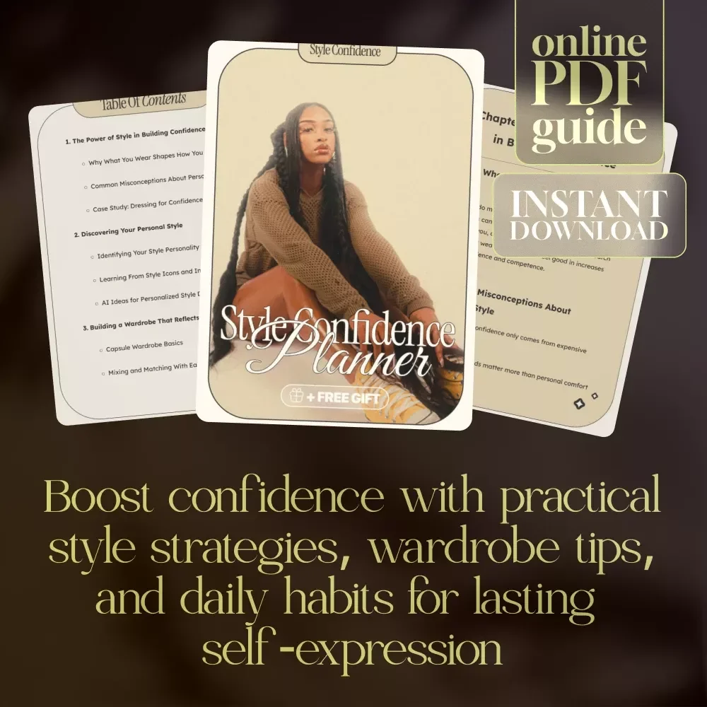 Style Confidence Planner | Ebook for Personal Style, Wardrobe Building & Lasting Confidence
