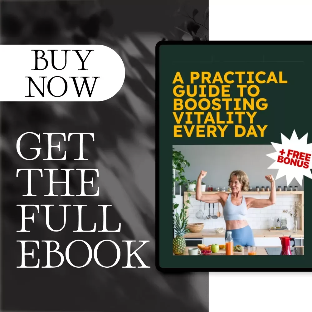 A Practical Guide to Boosting Vitality Every Day | eBook for Wellness, Sleep, Nutrition, Stress Relief & How to Improve Energy