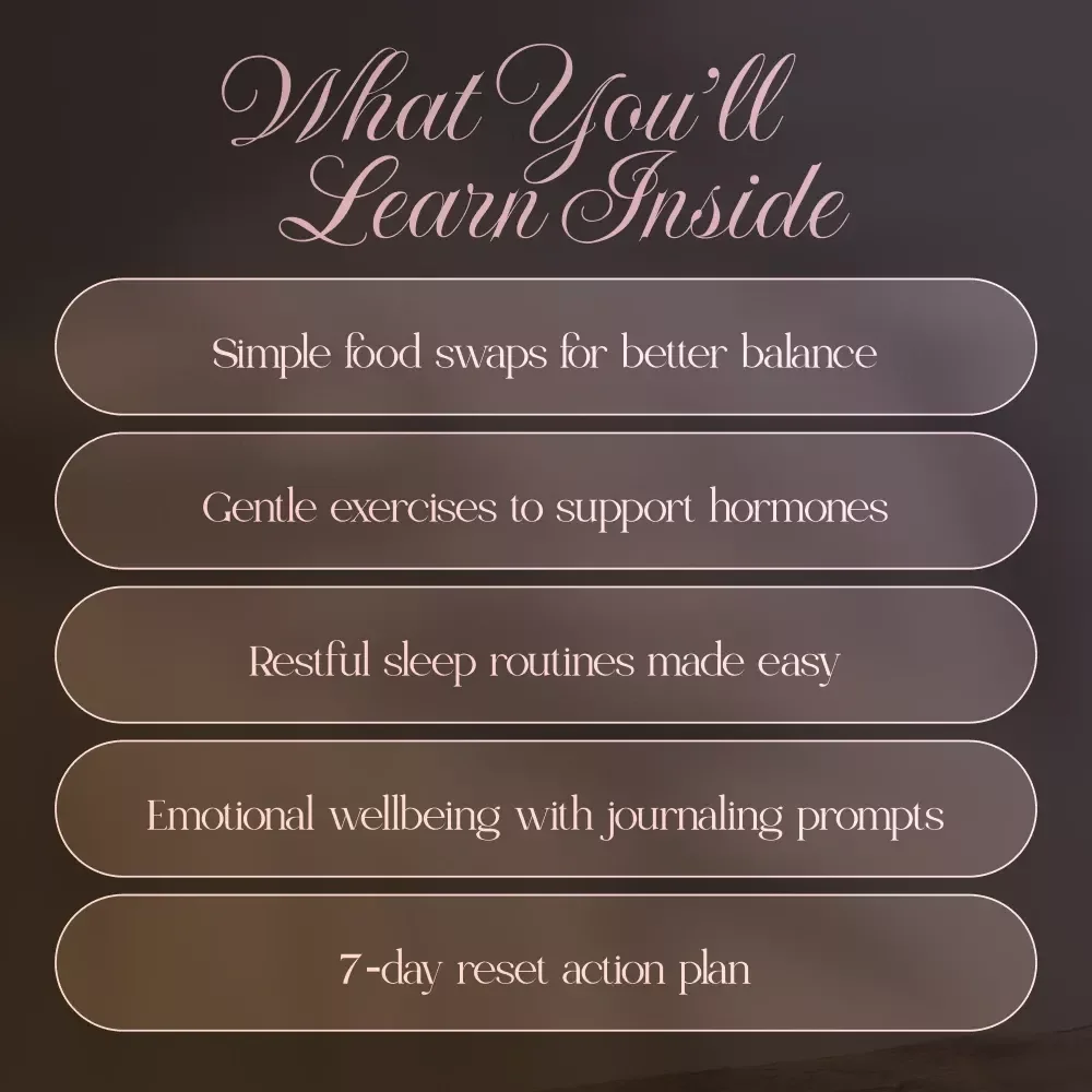 Menopause Lifestyle Reset | Digital Download eBook | Women's Health, Nutrition, Fitness, Sleep & Emotional Wellbeing Guide