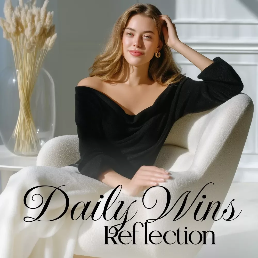 Daily Wins Reflection Checklist - Daily Wins Reflection Planner, eBook, Digital Download