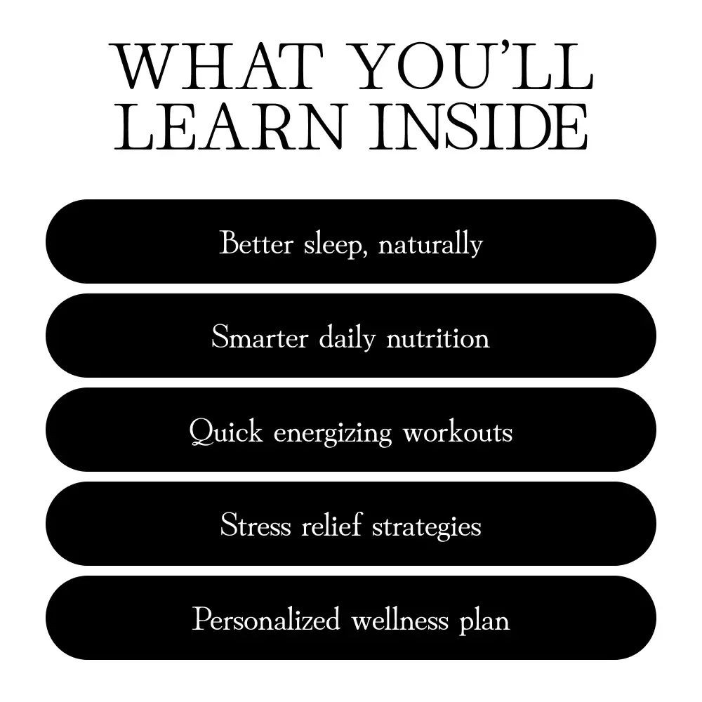 A Practical Guide to Boosting Vitality Every Day | eBook for Wellness, Sleep, Nutrition, Stress Relief & How to Improve Energy