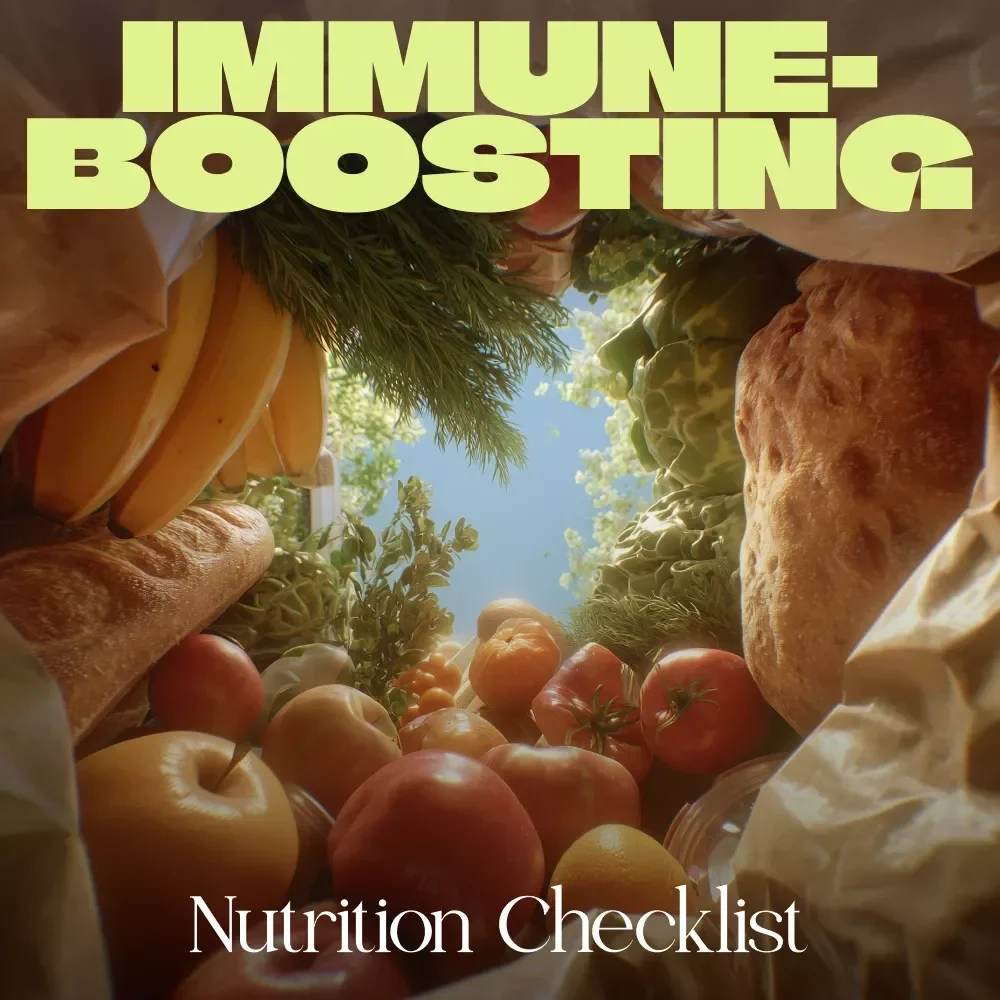 Immune-Boosting Nutrition Checklist | Digital Download for Stronger Health & Daily Wellness Habits