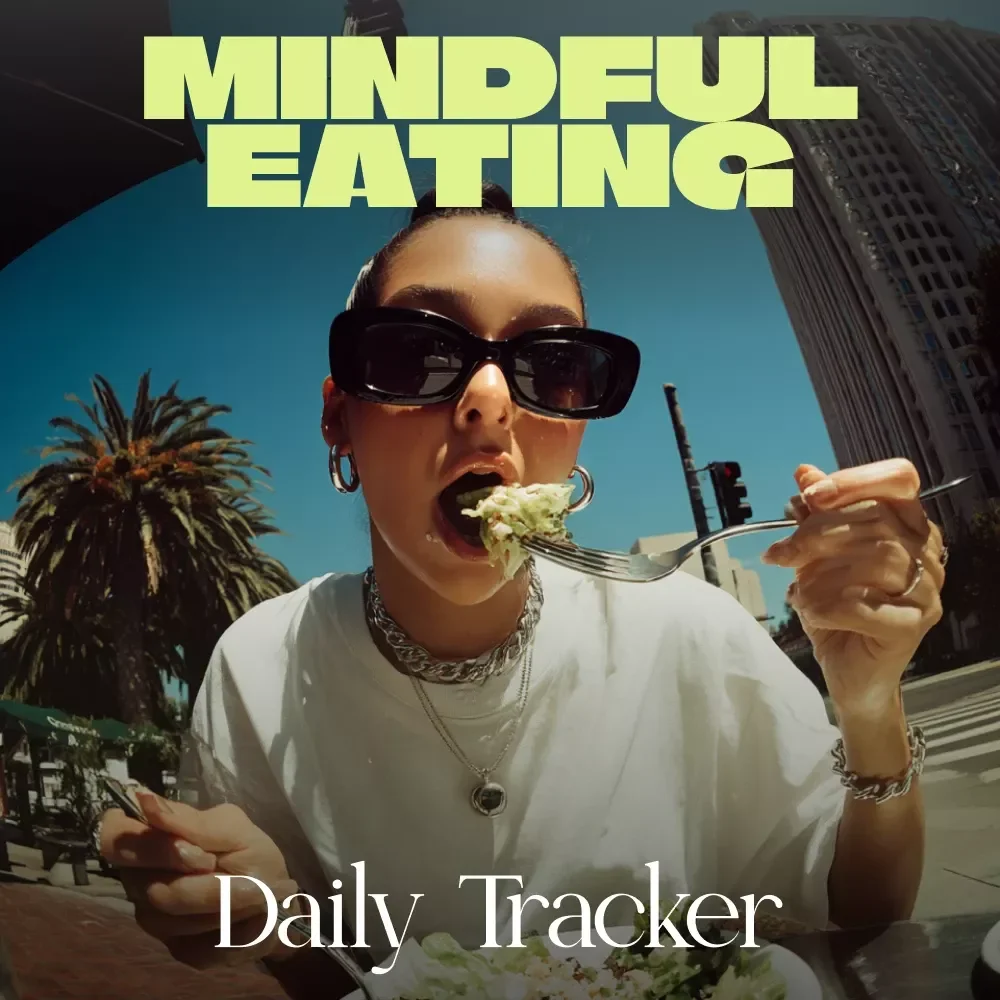 Mindful Eating Daily Tracker | Printable Checklist for Intentional Meals, Self-Care & Wellness | Digital Download
