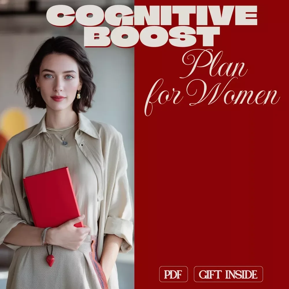Cognitive Boost Plan: A Checklist for Women | Digital Download Guide for Focus, Memory, & Mental Clarity | Printable Self-Care eBook